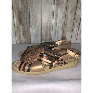 Vintage Soft Sport Leather Woven Buckle Sandals Women’s 7‎